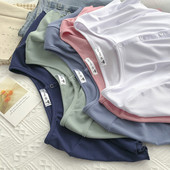 Tricou scurt de dama cu nasturi