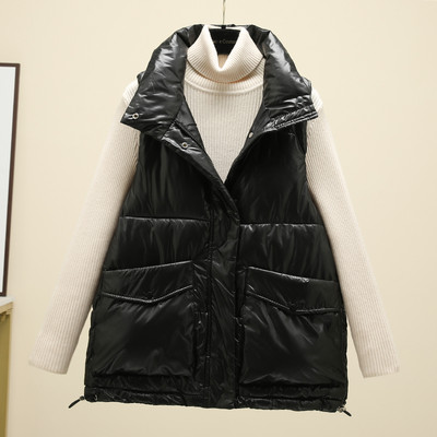 Vesta larga dama cu guler inalt