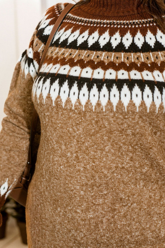 Пуловер тип туника