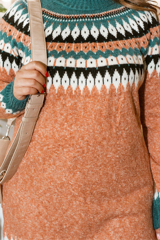 Пуловер тип туника