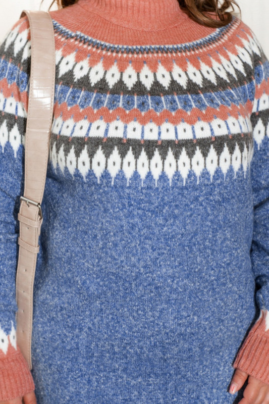 Пуловер тип туника