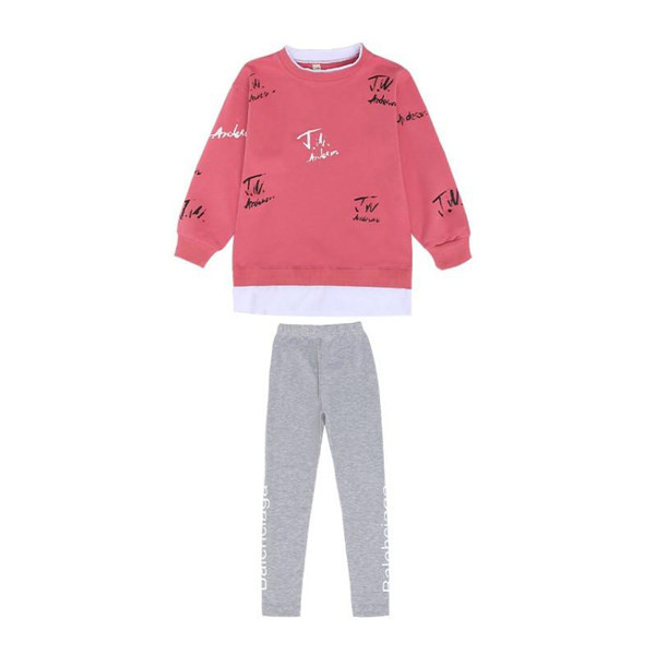 Komplet za djevojčicu od široke bluze i tajica