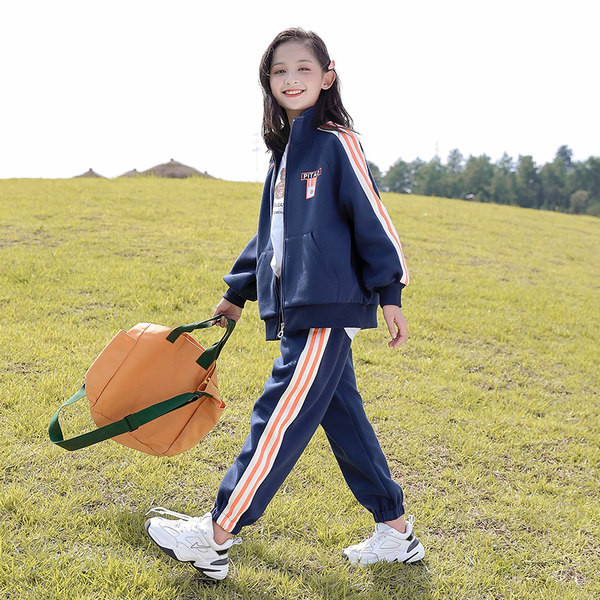 Set sport și de zi cu zi pentru copii pentru fete - top cu margine și jos cu elastic