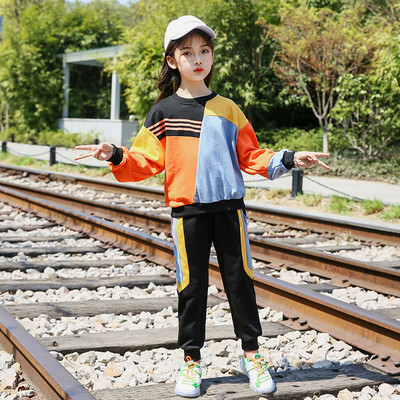 Set copii pentru fete din două părți - pantaloni sport și un hanorac