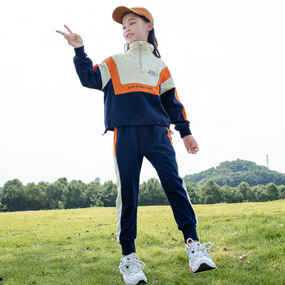 Set copii pentru fete din două părți - pantaloni sport și un hanorac