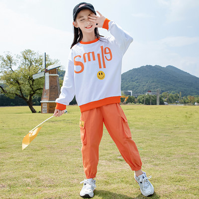 Set copii pentru fete din două părți - pantaloni sport și un hanorac