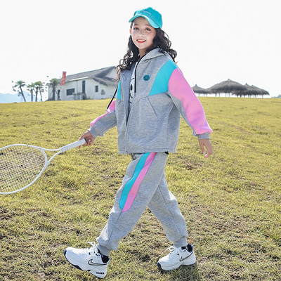 Set zilnic pentru copii pentru fete cu glugă sau fără glugă