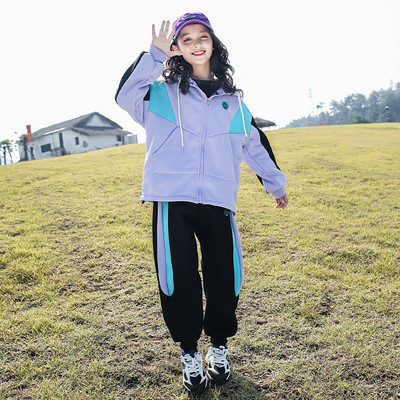 Set zilnic pentru copii pentru fete cu glugă sau fără glugă