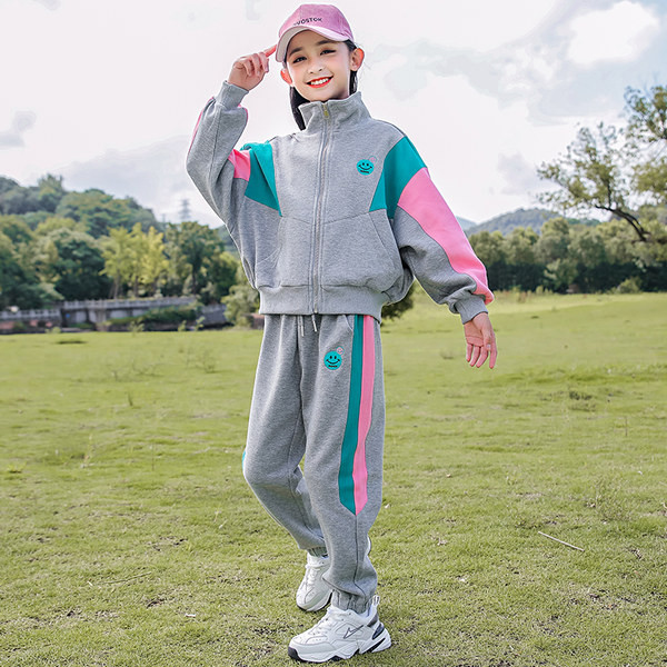 Set zilnic pentru copii pentru fete cu glugă sau fără glugă