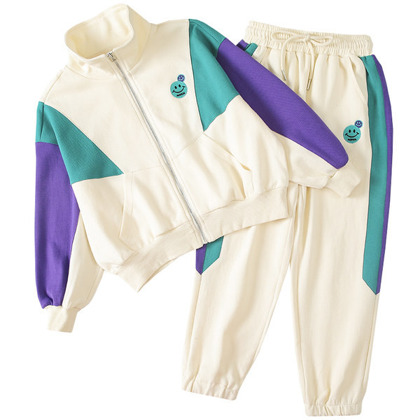 Set zilnic pentru copii pentru fete cu glugă sau fără glugă