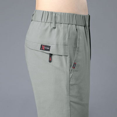 Pantaloni subțiri de primăvară-toamnă cu talie elastică