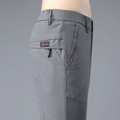 Pantaloni subțiri de primăvară-toamnă cu talie elastică