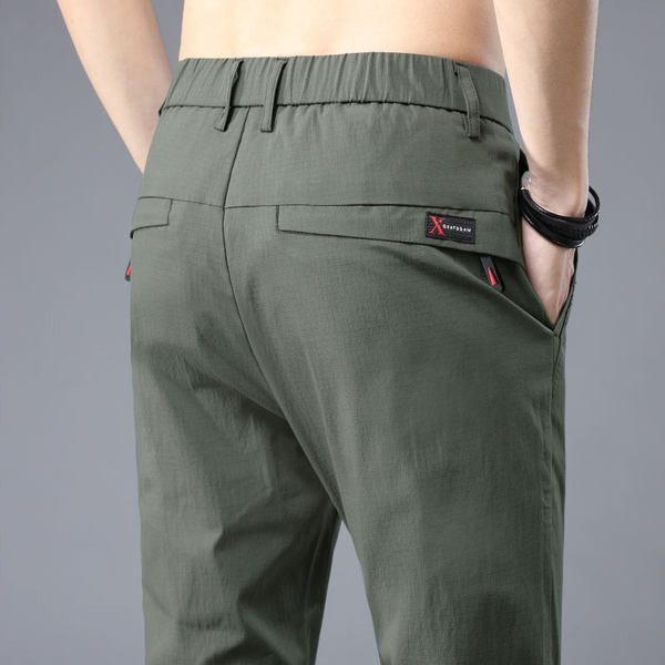 Pantaloni subțiri de primăvară-toamnă cu talie elastică