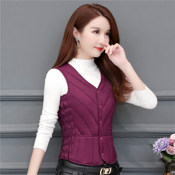 Vesta de dama mulata, cu captuseala calda