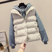 Vesta de iarna din bumbac cu inchidere - nasturi