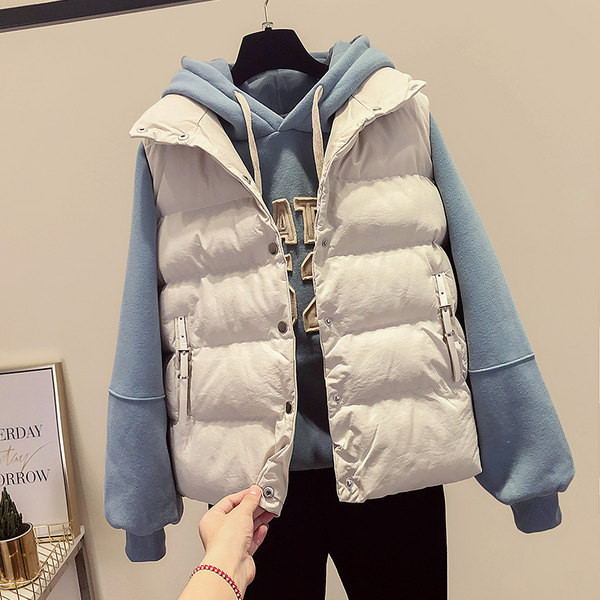 Vesta de iarna din bumbac cu inchidere - nasturi