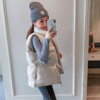 Vesta de iarna dama cu cravate in talie