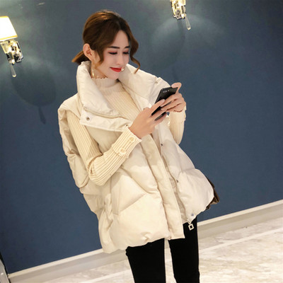 Pamučni jesensko-zimski prsluk s visokim ovratnikom