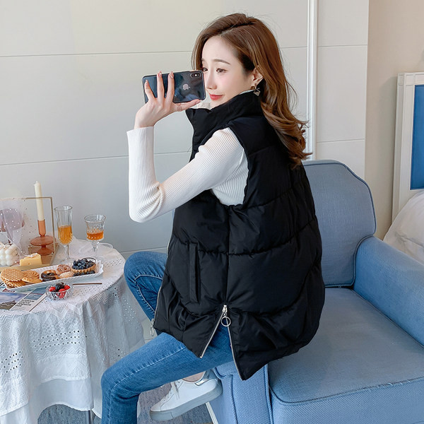 Vesta de iarna dama cu fermoare laterale