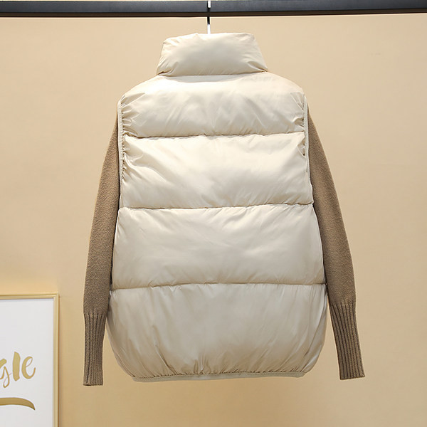 Vesta de iarna moderna pentru femei cu fermoar