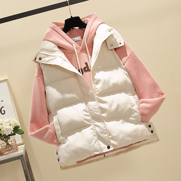 Vesta de dama cu nasturi si buzunare in doua culori