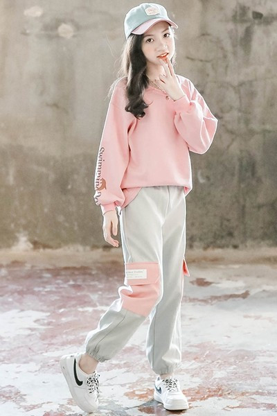 Set larg de dama cu buzunare in doua culori