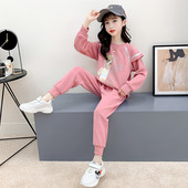 Set de bluza pentru copii toamna-iarna cu aplicatie si pantaloni