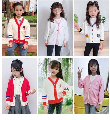 Vesta pentru copii cu nasturi pentru fete