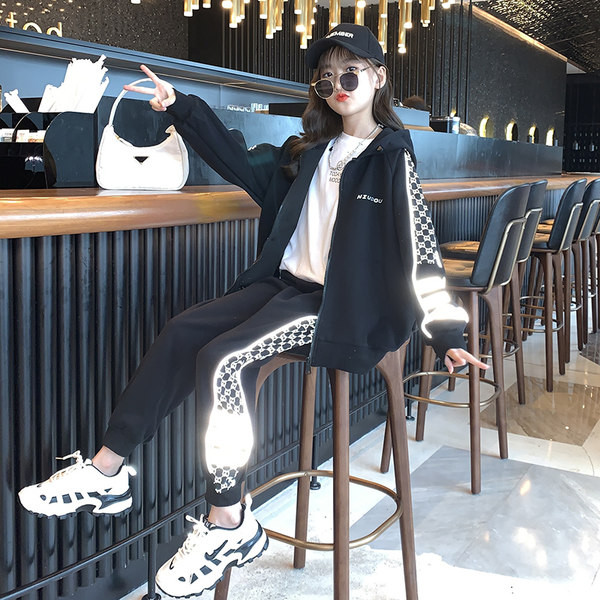 Set zilnic pentru copii pentru fete în negru