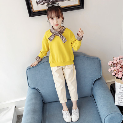 Set de bluza pentru copii cu panglica si pantaloni