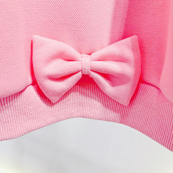 Καθημερινό παιδικό φούτερ σε ροζ χρώμα για κορίτσια