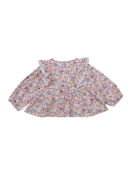 Set modern pentru copii de cămașă florală și blugi