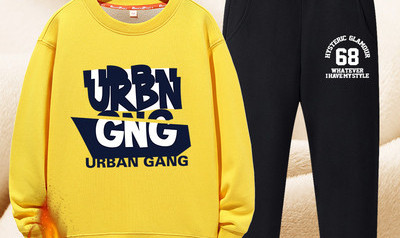 Set captusit copii pentru baieti in doua parti cu aplicare de culoare