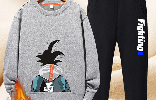 Set captusit copii pentru baieti in doua parti cu aplicare de culoare