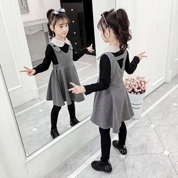 Dječja haljina za djevojčice primjerena za jesen