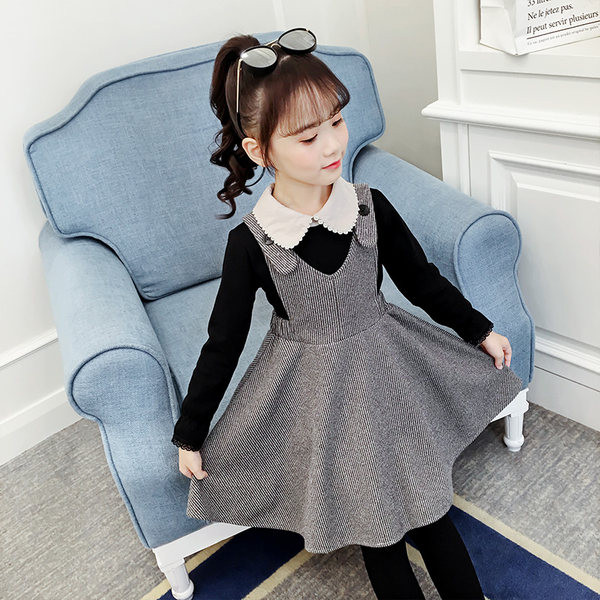 Dječja haljina za djevojčice primjerena za jesen