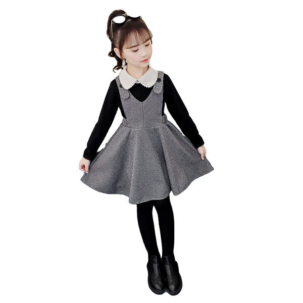 Dječja haljina za djevojčice primjerena za jesen