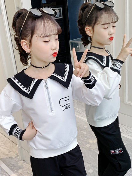 Dječji set za djevojčice u crno-bijeloj boji