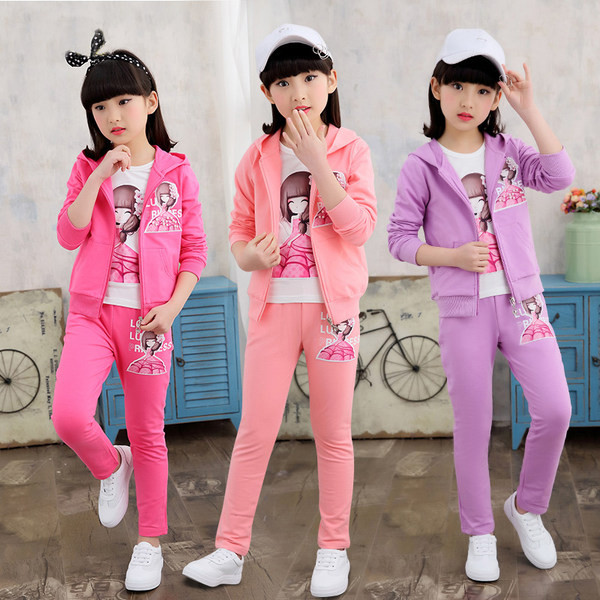 Djevojački set od tri dijela sa aplikacijom