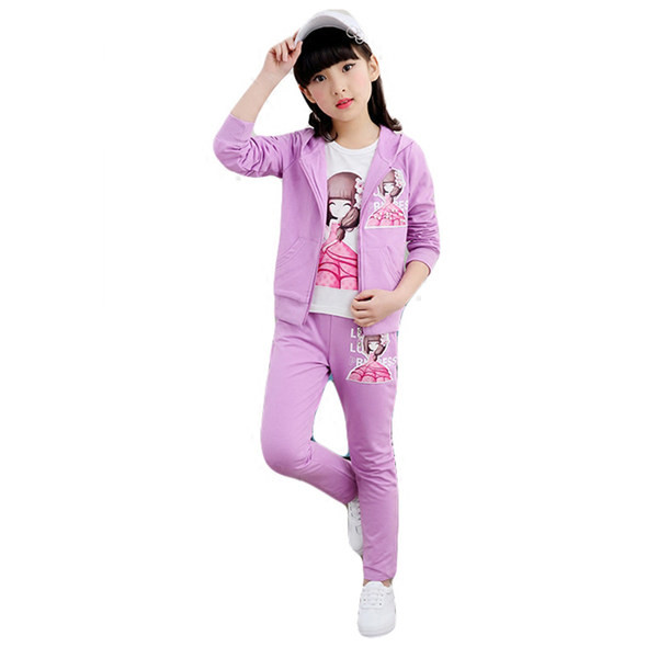 Djevojački set od tri dijela sa aplikacijom