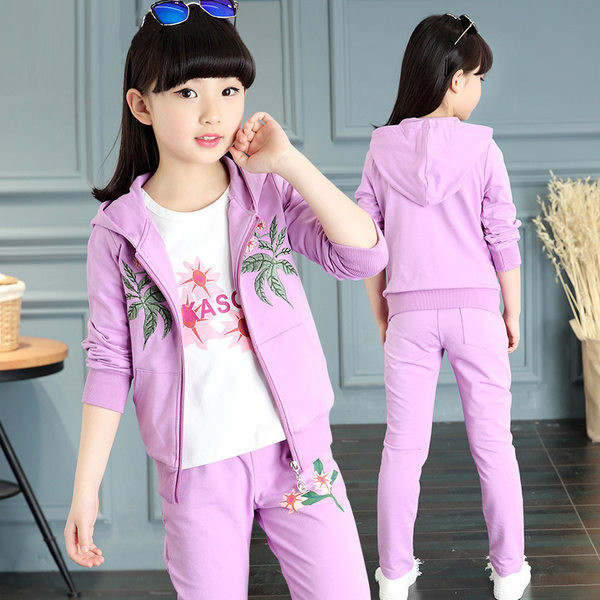 Set zilnic pentru copii pentru fete în trei părți