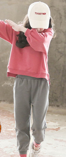 Set de bluză pentru copii cu mâneci lungi și pantaloni largi