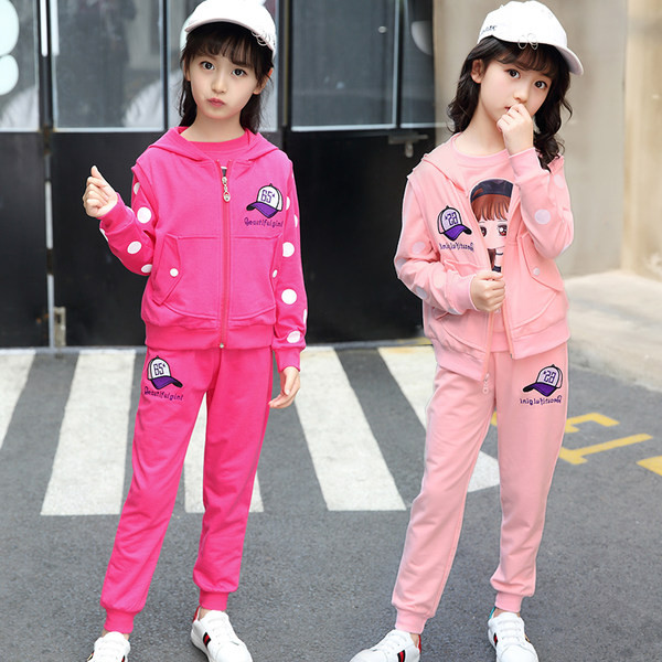 Set zilnic pentru copii pentru fete în trei părți