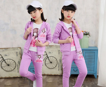 Set sport pentru copii din trei părți pentru fete