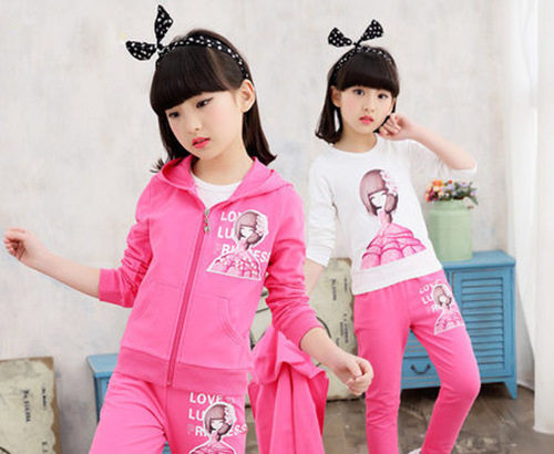 Set sport pentru copii din trei părți pentru fete