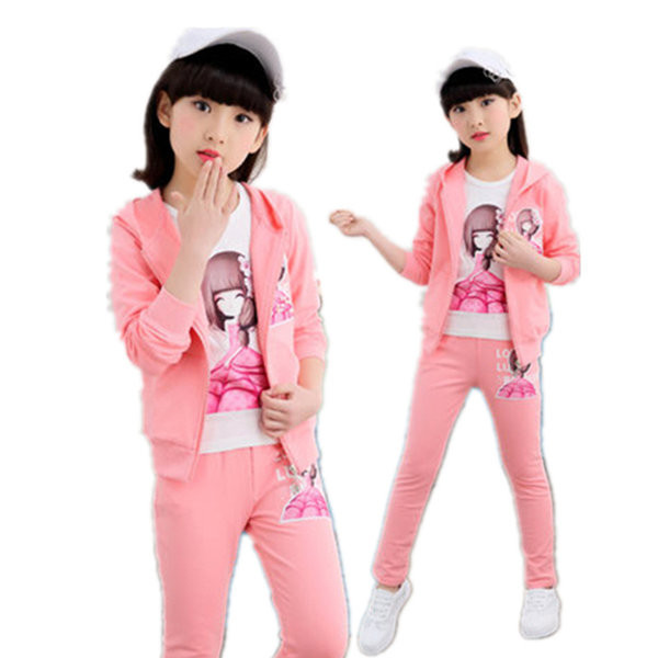 Set sport pentru copii din trei părți pentru fete