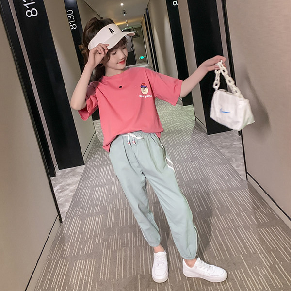 Καθημερινό παιδικό σετ μπλουζάκι και μακρύ παντελόνι