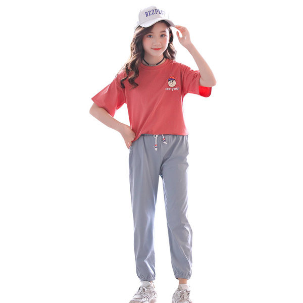 Καθημερινό παιδικό σετ μπλουζάκι και μακρύ παντελόνι