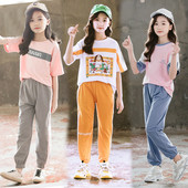 Παιδικό casual σετ - T-shirt με κοντό μανίκι και αθλητικό παντελόνι