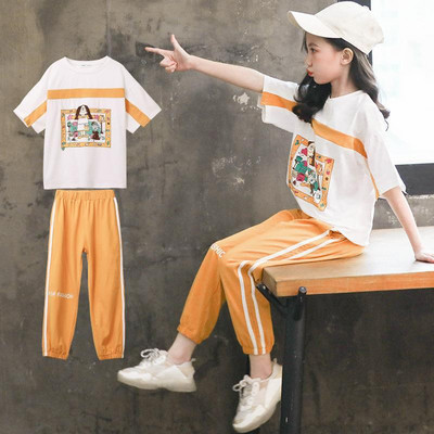 Παιδικό casual σετ - T-shirt με κοντό μανίκι και αθλητικό παντελόνι